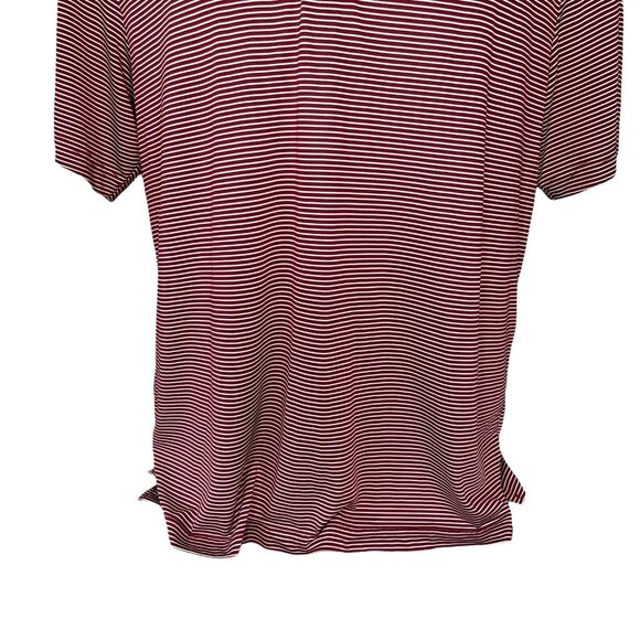 Grand Slam Mens Golf Polo Shirt Maroon White Stripes Size Large - Picture 4 of 8